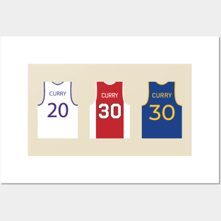 Steph Curry Jersey History Posters and Art